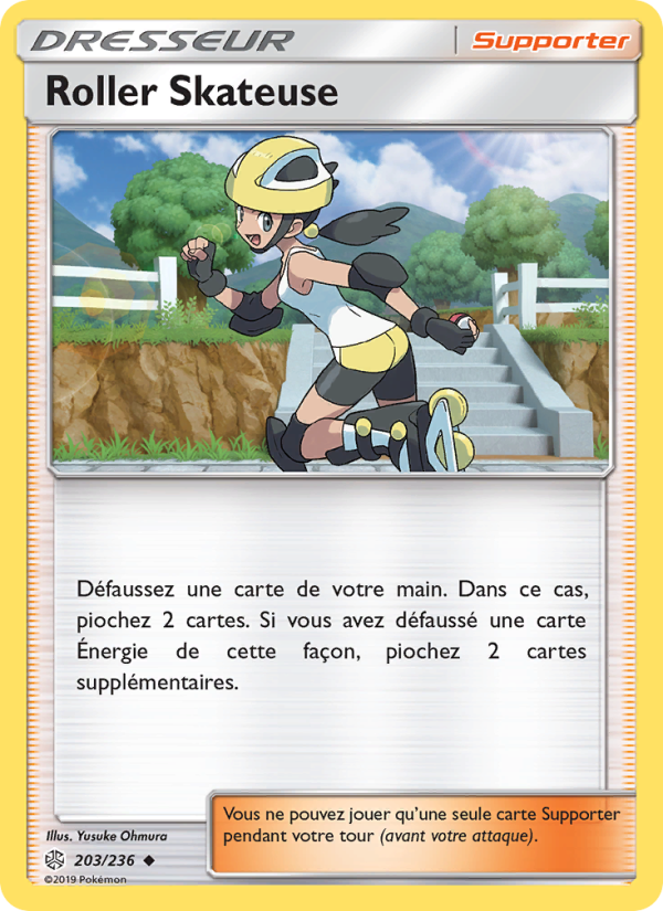 Roller Skateuse 203 — Cosmic Eclipse (French Pokémon TCG card)
