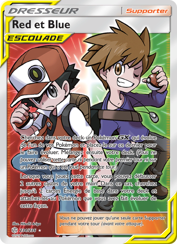 Red et Blue 234 — Cosmic Eclipse (French Pokémon TCG card)