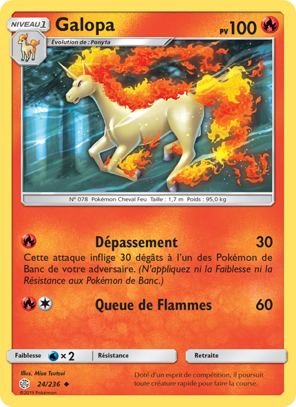 Galopa 24 — Cosmic Eclipse (French Pokémon TCG card)
