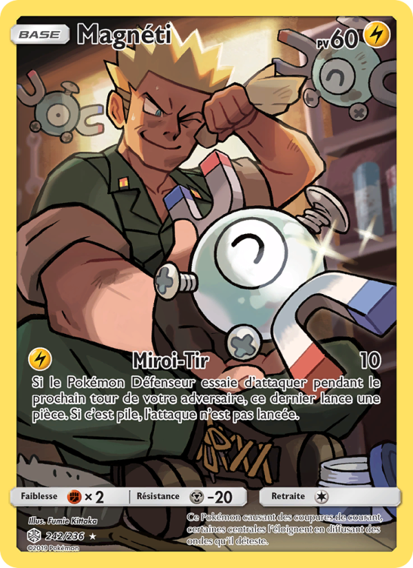 Magnéti 242 — Cosmic Eclipse (French Pokémon TCG card)