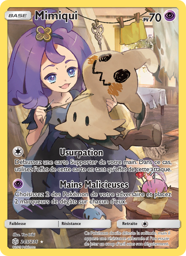 Mimiqui 245 — Cosmic Eclipse (French Pokémon TCG card)