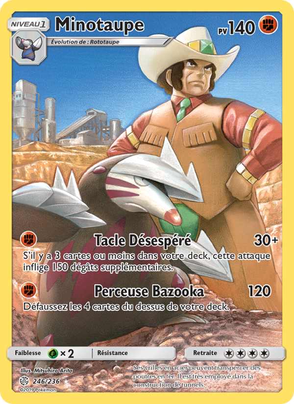 Minotaupe 246 — Cosmic Eclipse (French Pokémon TCG card)