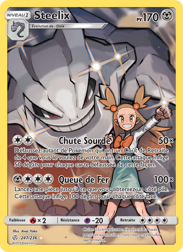 Steelix 247 — Cosmic Eclipse (French Pokémon TCG card)