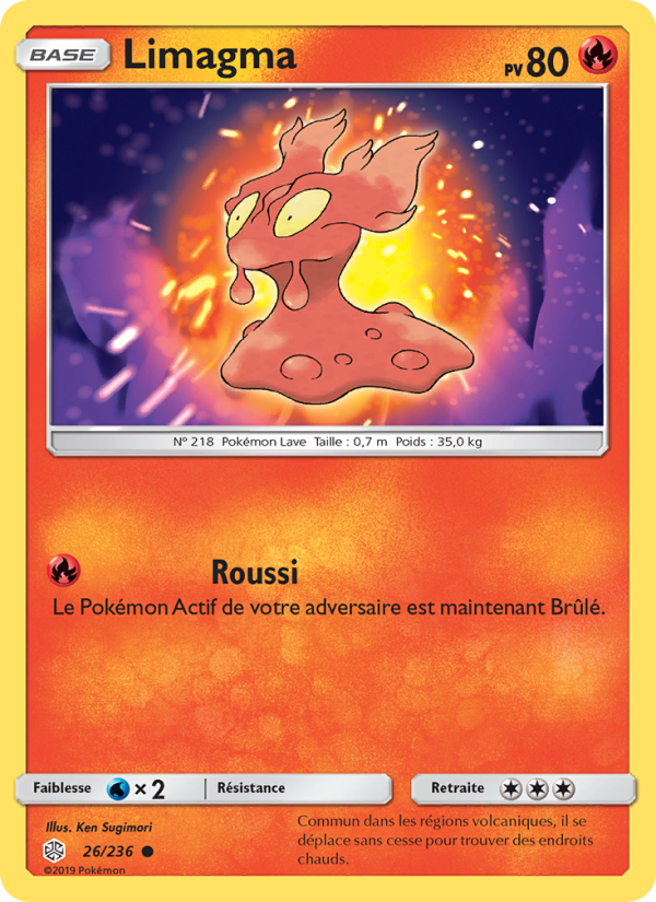Limagma 26 — Cosmic Eclipse (French Pokémon TCG card)