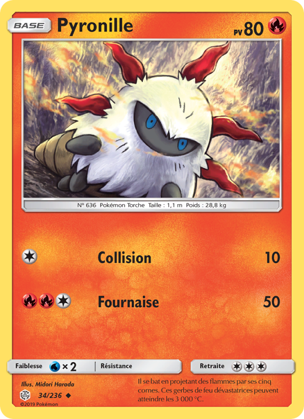 Pyronille 34 — Cosmic Eclipse (French Pokémon TCG card)