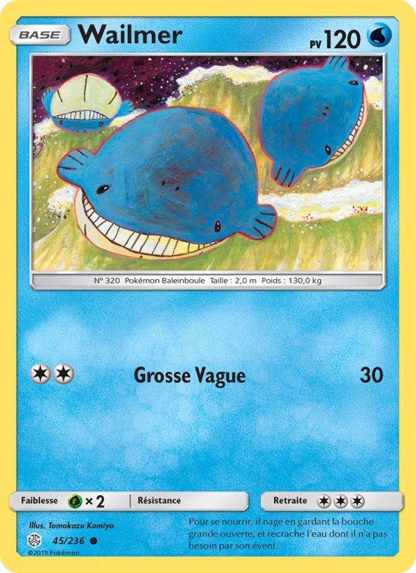 Wailmer 45 — Cosmic Eclipse (French Pokémon TCG card)