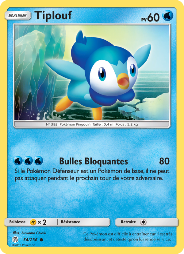 Tiplouf 54 — Cosmic Eclipse (French Pokémon TCG card)