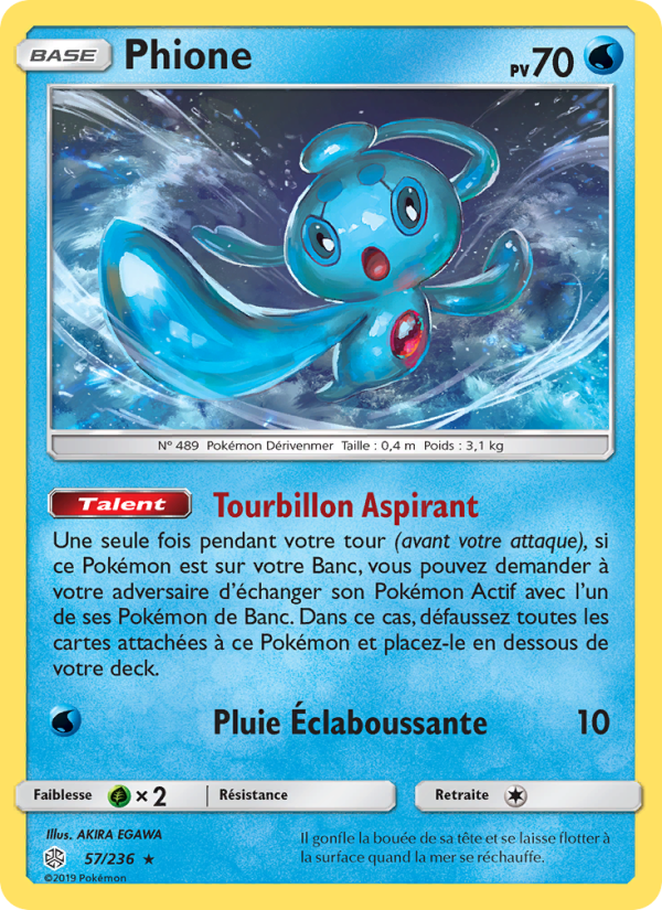 Phione 57 — Cosmic Eclipse (French Pokémon TCG card)