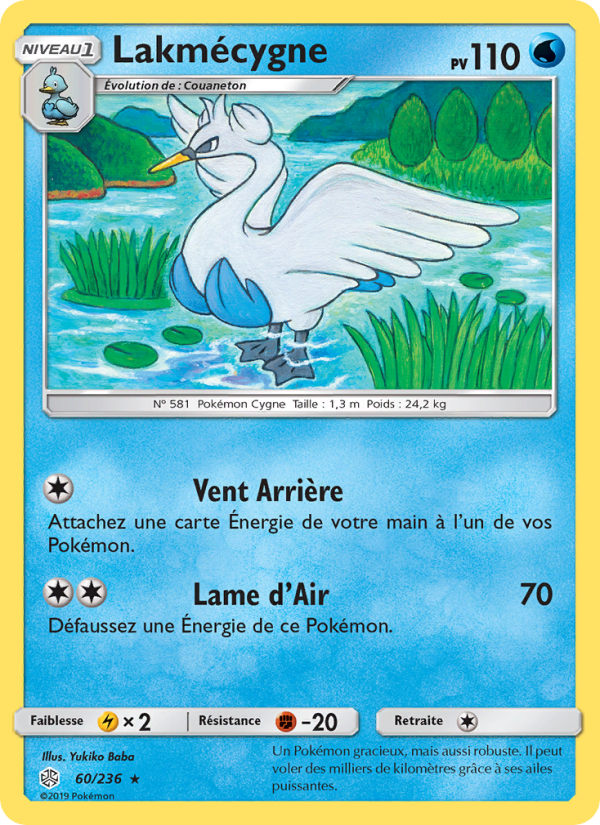 Lakmécygne 60 — Cosmic Eclipse (French Pokémon TCG card)