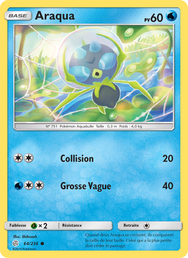 Araqua 64 — Cosmic Eclipse (French Pokémon TCG card)