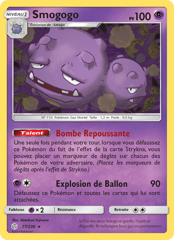 Smogogo 77 — Cosmic Eclipse (French Pokémon TCG card)