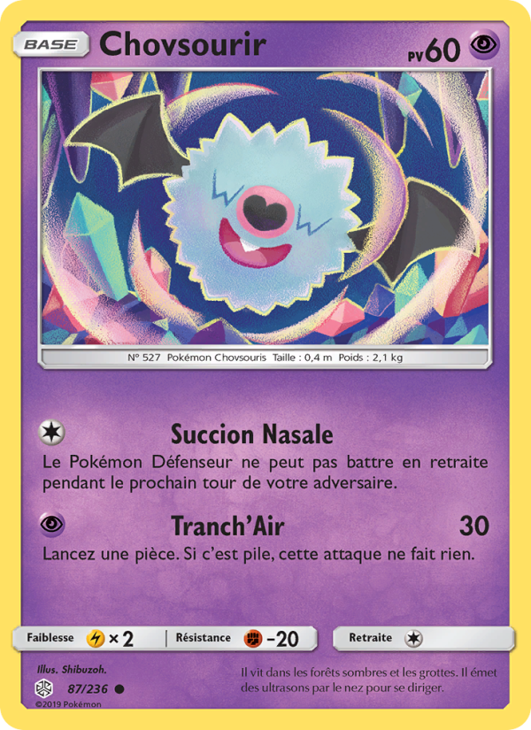 Chovsourir 87 — Cosmic Eclipse (French Pokémon TCG card)