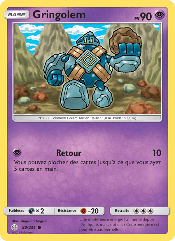Gringolem 89 — Cosmic Eclipse (French Pokémon TCG card)