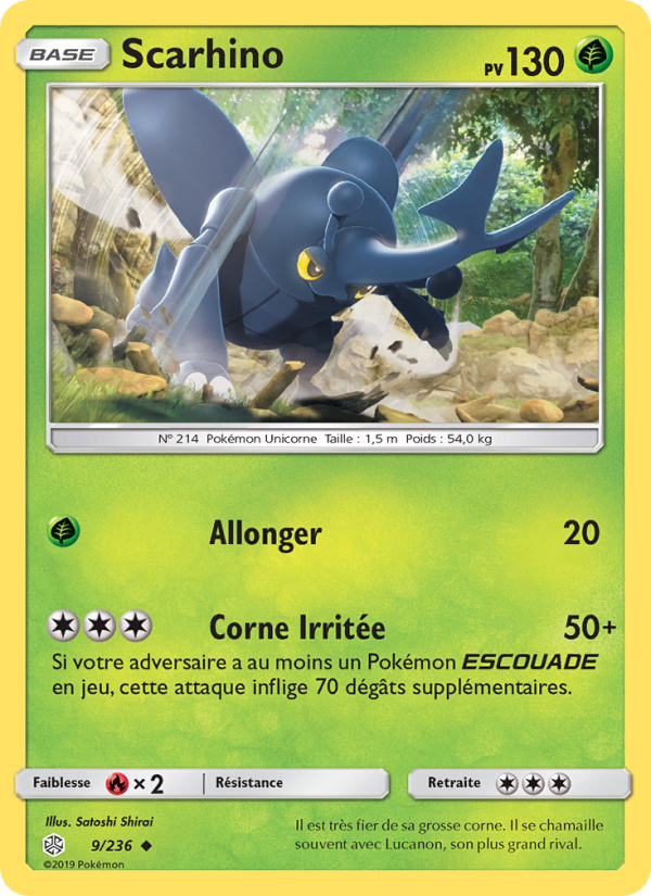 Scarhino 9 — Cosmic Eclipse (French Pokémon TCG card)