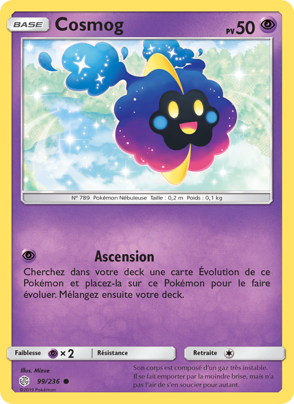 Cosmog 99 — Cosmic Eclipse (French Pokémon TCG card)