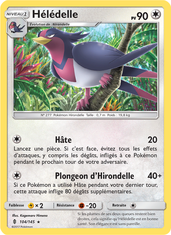 Hélédelle 104 — Guardians Rising (French Pokémon TCG card)