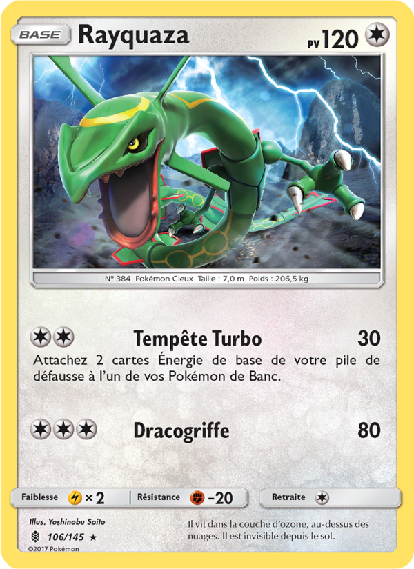 Rayquaza 106 — Guardians Rising (French Pokémon TCG card)