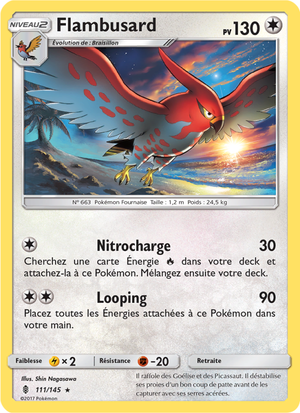 Flambusard 111 — Guardians Rising (French Pokémon TCG card)