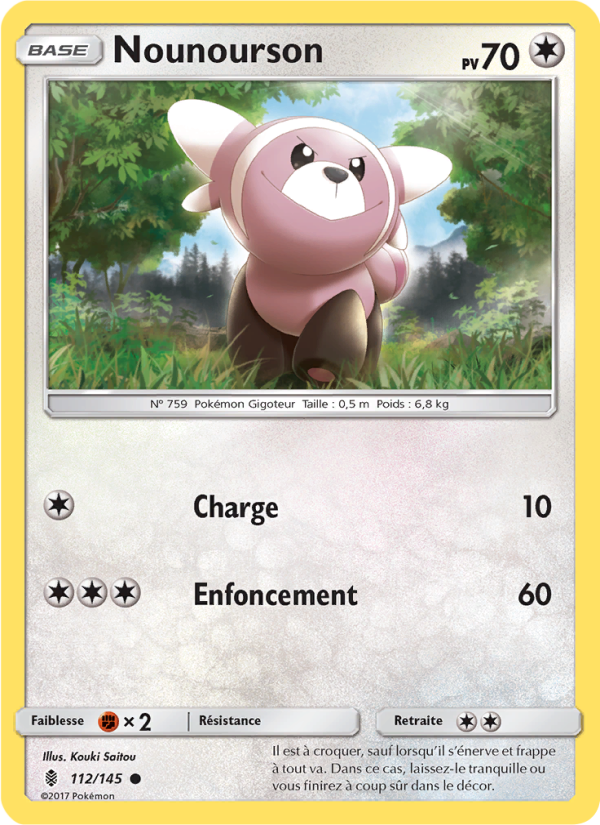 Nounourson 112 — Guardians Rising (French Pokémon TCG card)