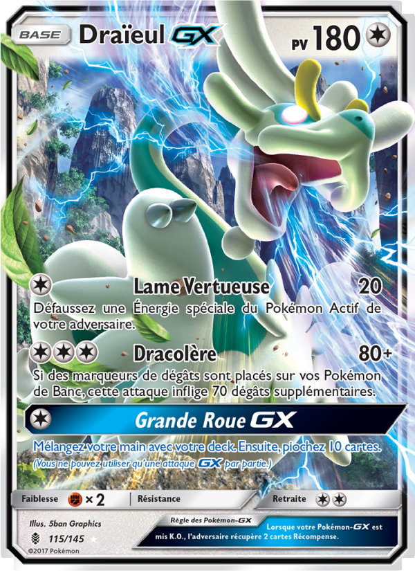 Draïeul GX 115 — Guardians Rising (French Pokémon TCG card)