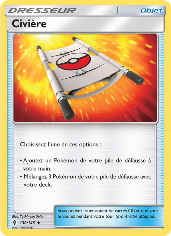 Civière 130 — Guardians Rising (French Pokémon TCG card)