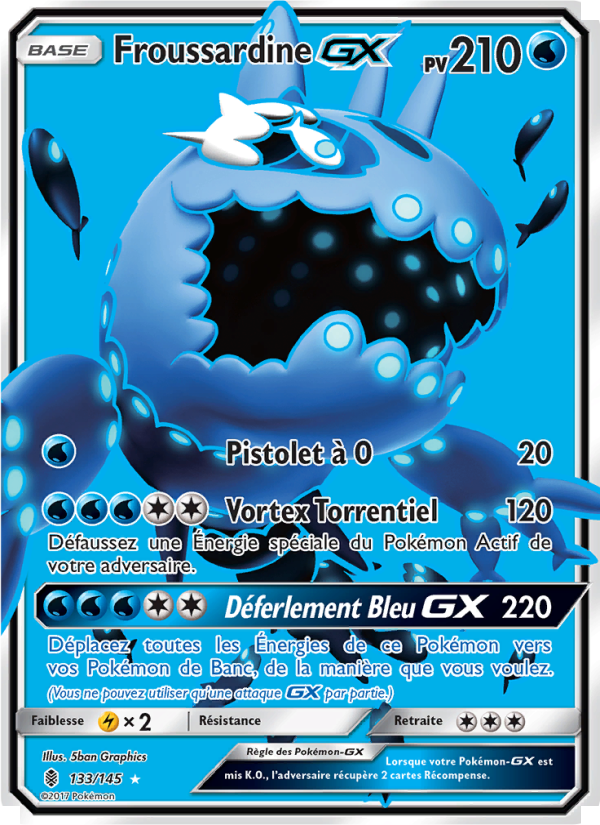 Froussardine GX 133 — Guardians Rising (French Pokémon TCG card)
