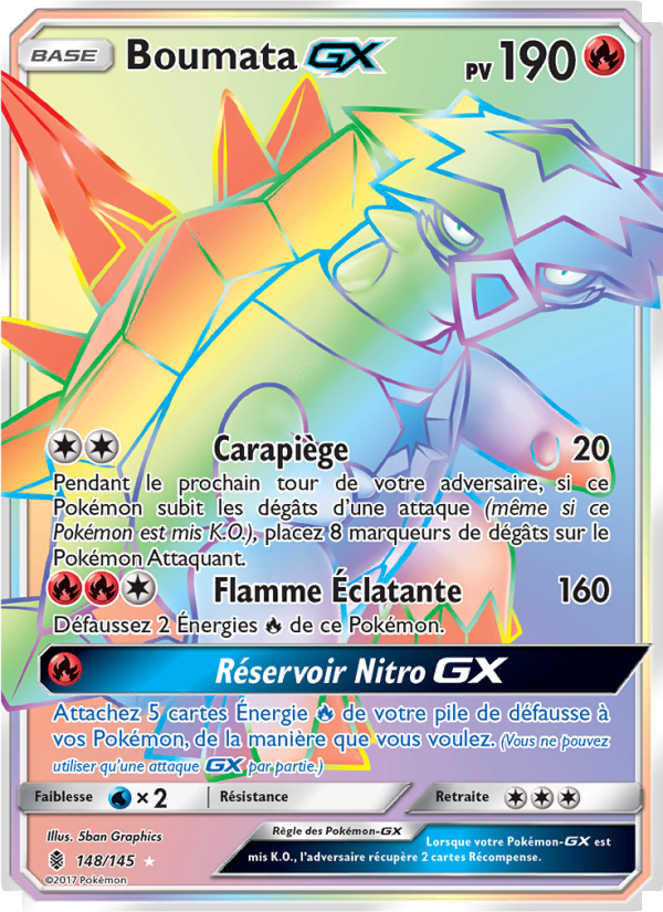 Boumata GX 148 — Guardians Rising (French Pokémon TCG card)