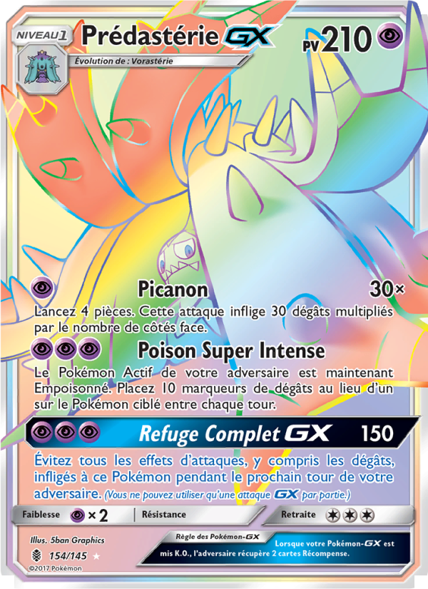 Prédastérie GX 154 — Guardians Rising (French Pokémon TCG card)