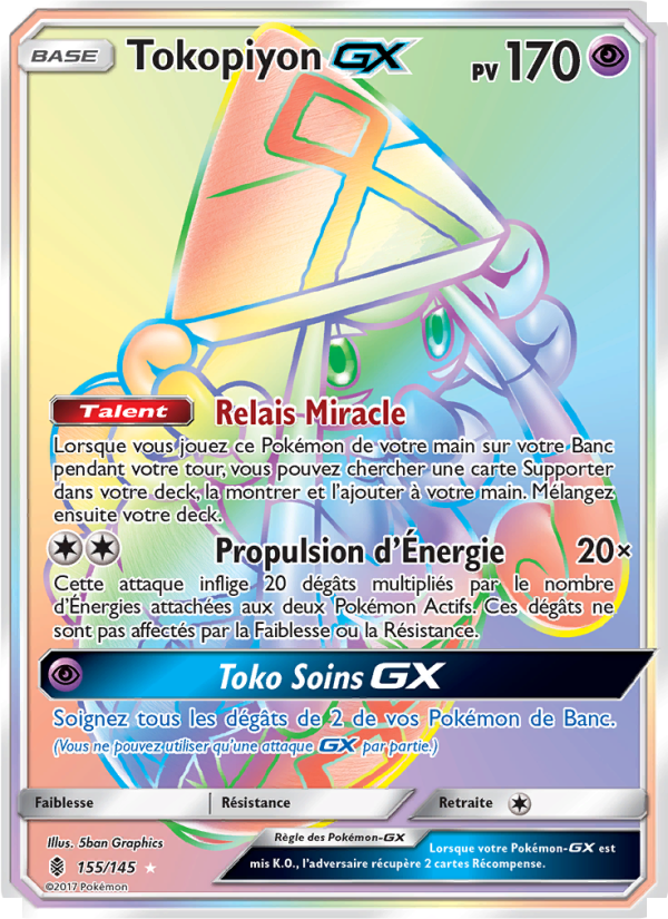 Tokopiyon GX 155 — Guardians Rising (French Pokémon TCG card)