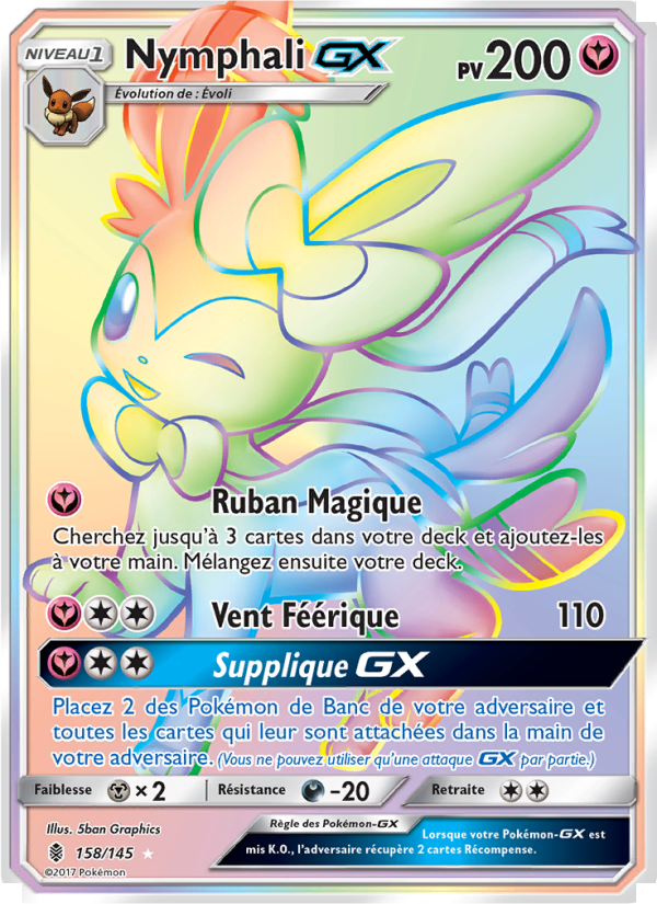 Nymphali GX 158 — Guardians Rising (French Pokémon TCG card)