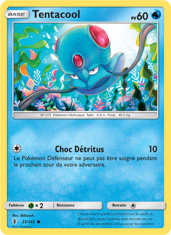 Tentacool 23 — Guardians Rising (French Pokémon TCG card)
