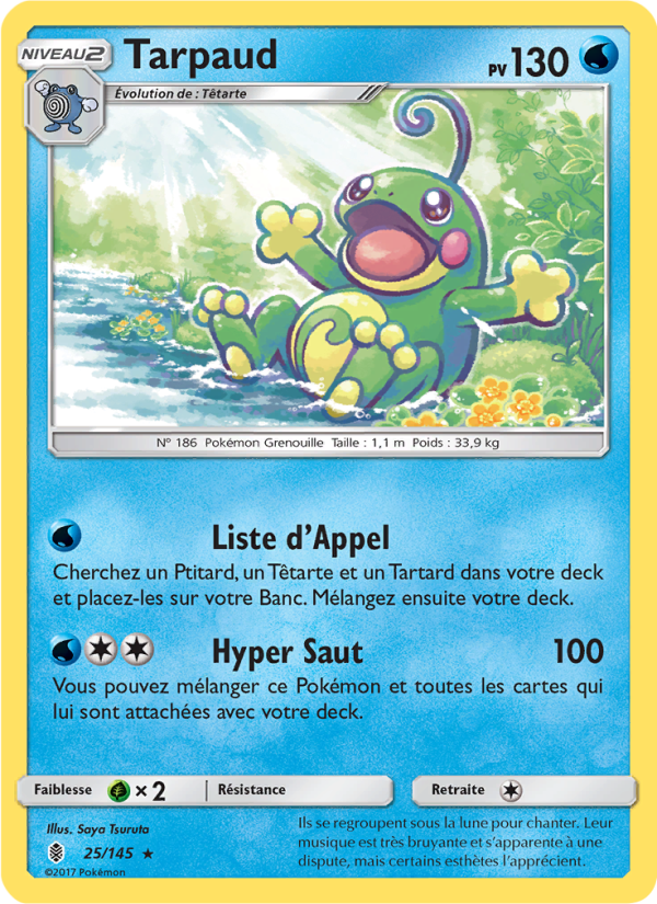 Tarpaud 25 — Guardians Rising (French Pokémon TCG card)