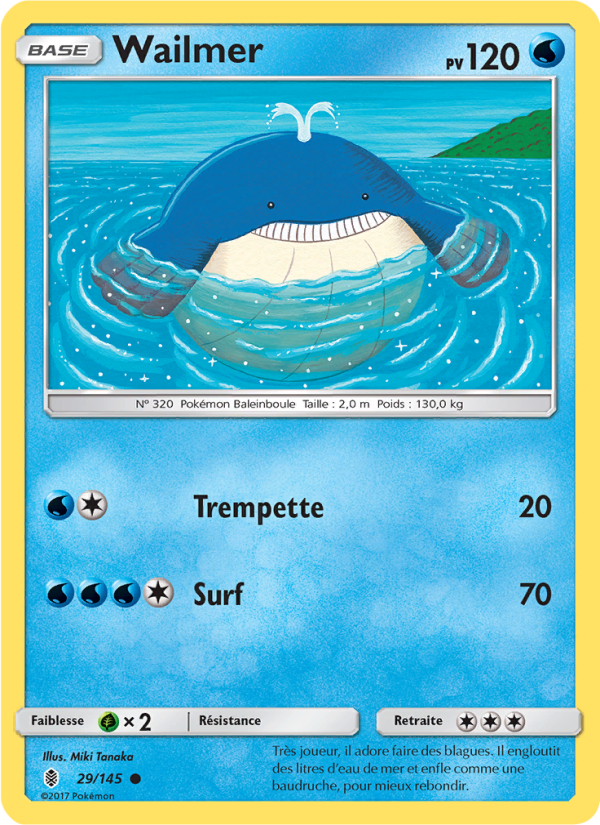 Wailmer 29 — Guardians Rising (French Pokémon TCG card)