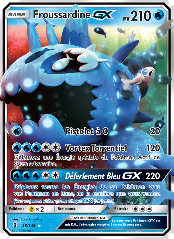 Froussardine GX 38 — Guardians Rising (French Pokémon TCG card)