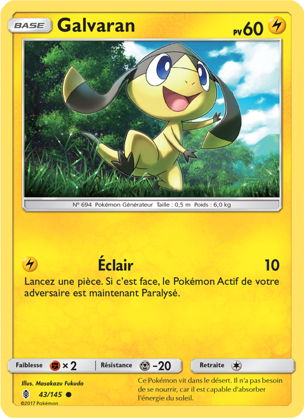 Galvaran 43 — Guardians Rising (French Pokémon TCG card)