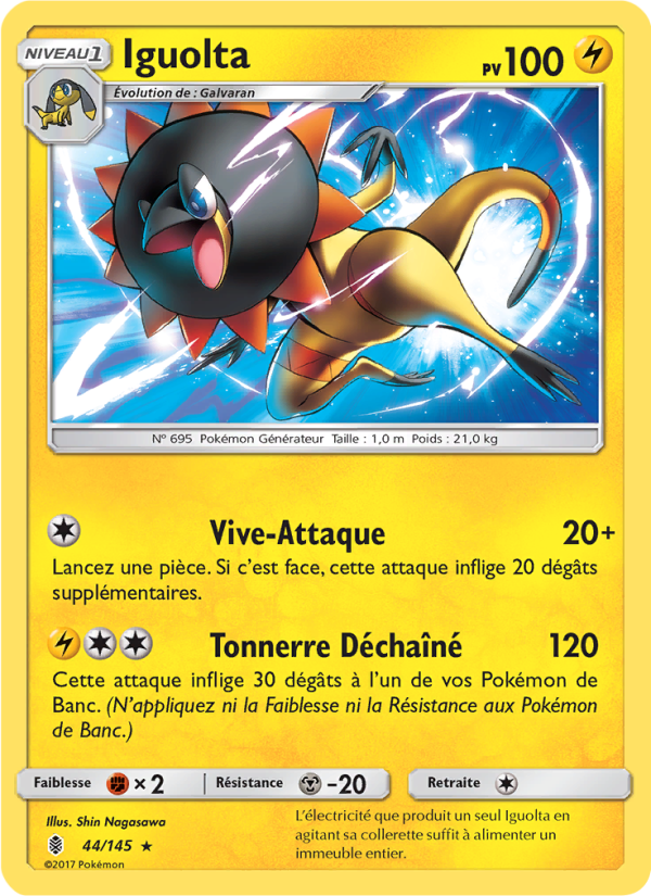 Iguolta 44 — Guardians Rising (French Pokémon TCG card)