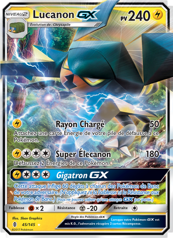 Lucanon GX 45 — Guardians Rising (French Pokémon TCG card)