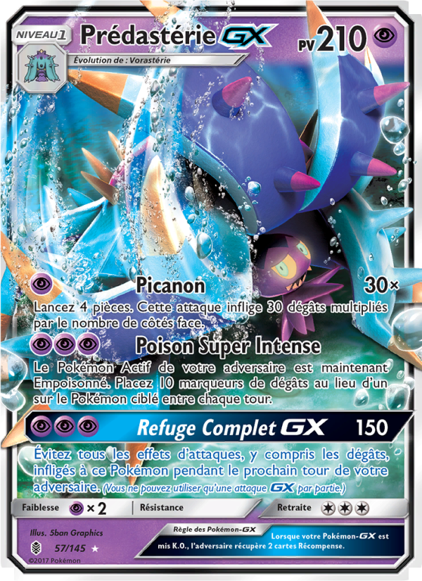 Prédastérie GX 57 — Guardians Rising (French Pokémon TCG card)