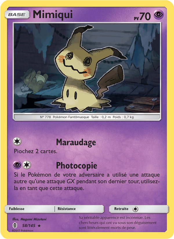 Mimiqui 58 — Guardians Rising (French Pokémon TCG card)