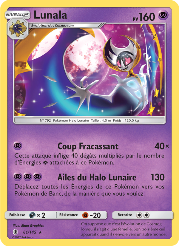 Lunala 61 — Guardians Rising (French Pokémon TCG card)