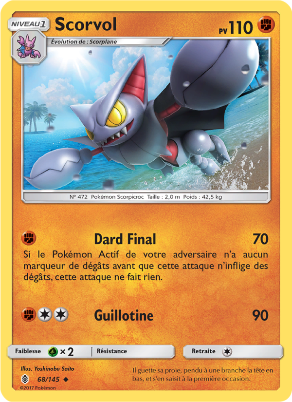 Scorvol 68 — Guardians Rising (French Pokémon TCG card)