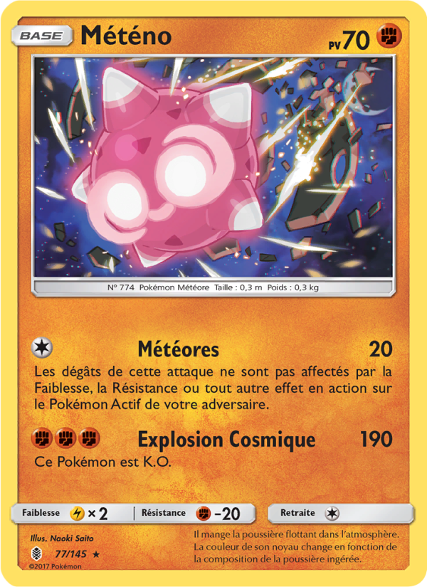Météno 77 — Guardians Rising (French Pokémon TCG card)