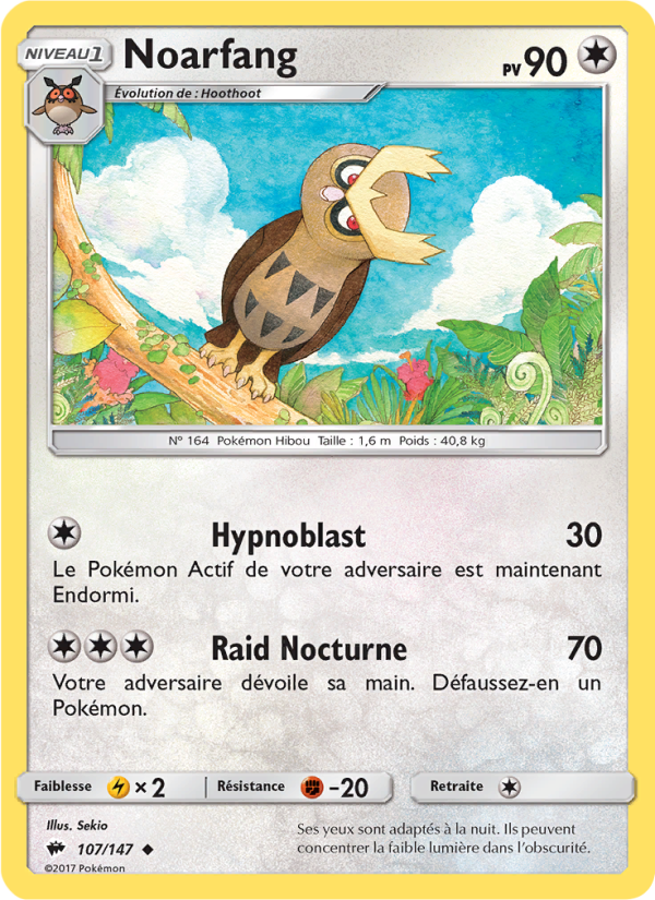 Noarfang 107 — Burning Shadows (French Pokémon TCG card)