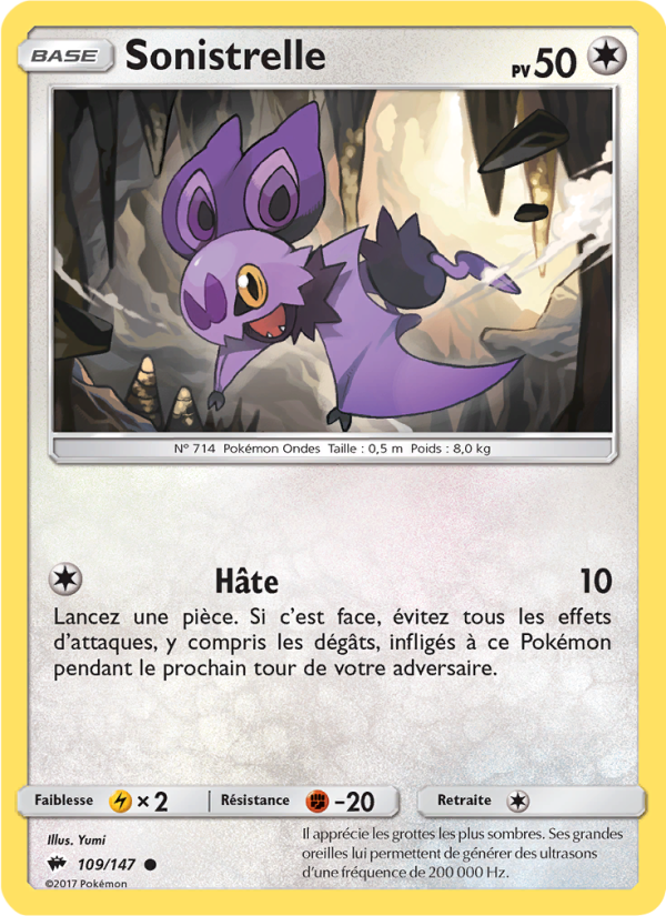 Sonistrelle 109 — Burning Shadows (French Pokémon TCG card)