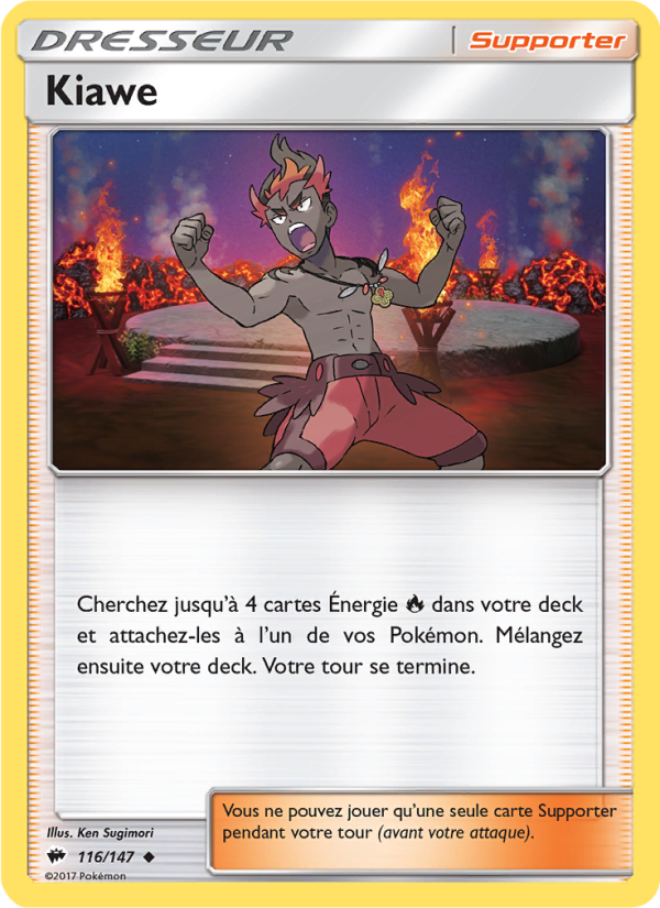 Kiawe 116 — Burning Shadows (French Pokémon TCG card)