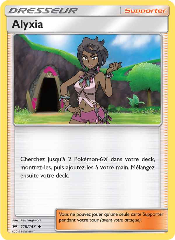 Alyxia 119 — Burning Shadows (French Pokémon TCG card)