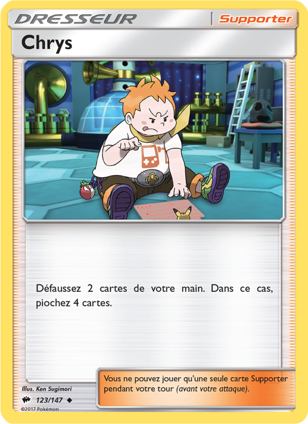 Chrys 123 — Burning Shadows (French Pokémon TCG card)