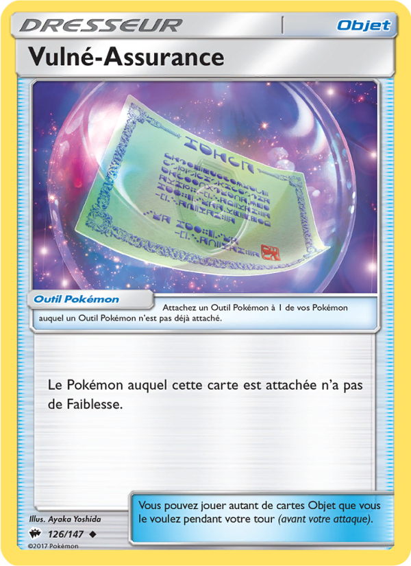 Vulné-Assurance 126 — Burning Shadows (French Pokémon TCG card)