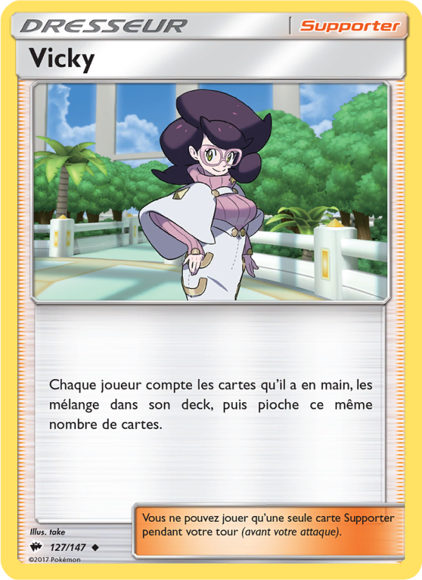 Vicky 127 — Burning Shadows (French Pokémon TCG card)