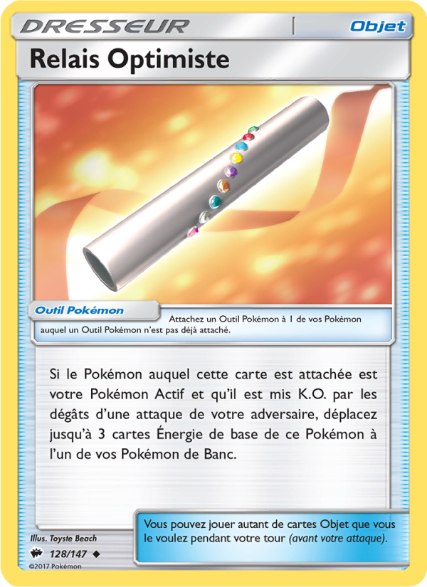 Relais Optimiste 128 — Burning Shadows (French Pokémon TCG card)